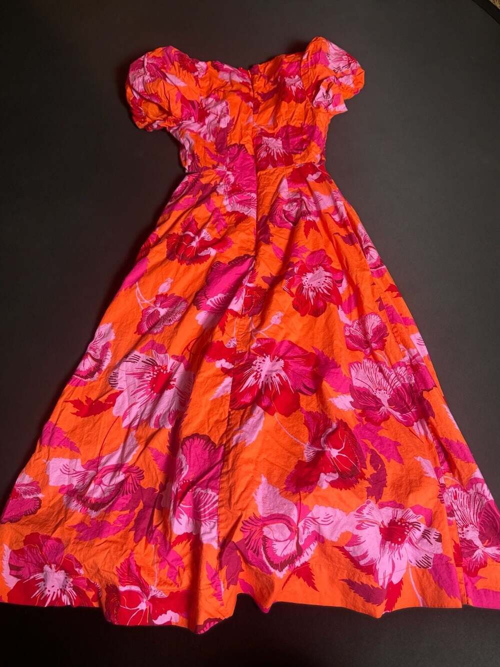 Scoop Floral Cutout Ring Midi Dress Size XS (0-2) - Picture 5 of 5